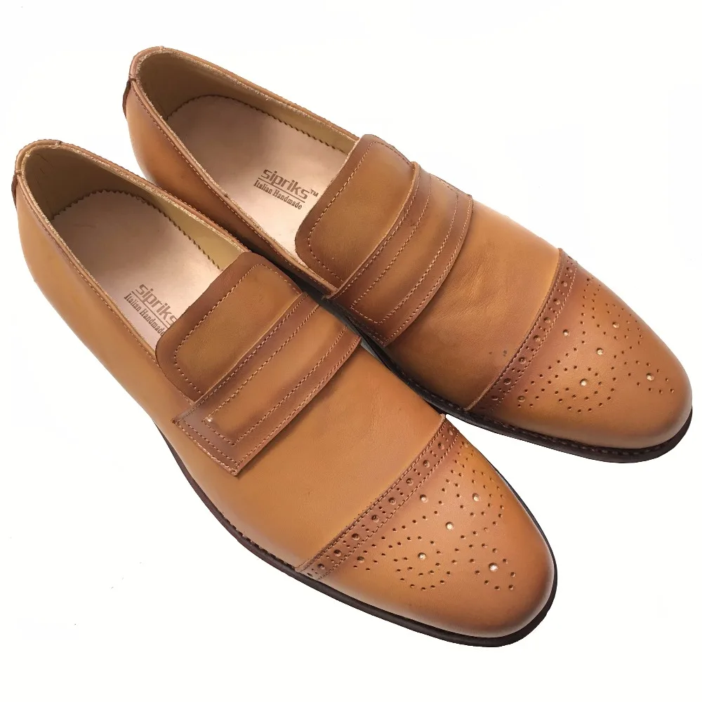 Sipriks на заказ богини сварные туфли мужские импортные кожаные черные Лоферы