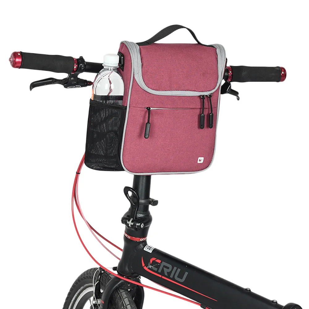 Розовая велосипедная сумка для велосипеда Brompton руля Складная Корзина Аксессуары