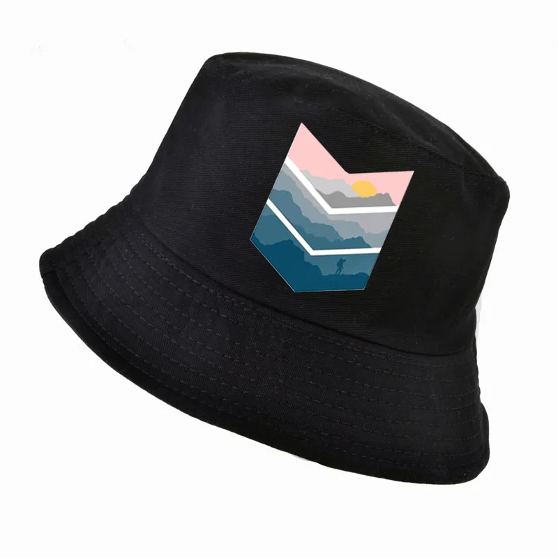 Новые 2019 мужчин Для женщин Мода mountain печатных Рыбак cap Harajuku поп Забавный Панама
