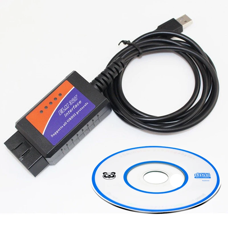 OBD/OBDII сканер ELM327 USB FTDI FT232RL чип ELM 327 Автомобильный диагностический интерфейс сканирующий инструмент поддерживает все OBD 2 протоколы Diag инструмент