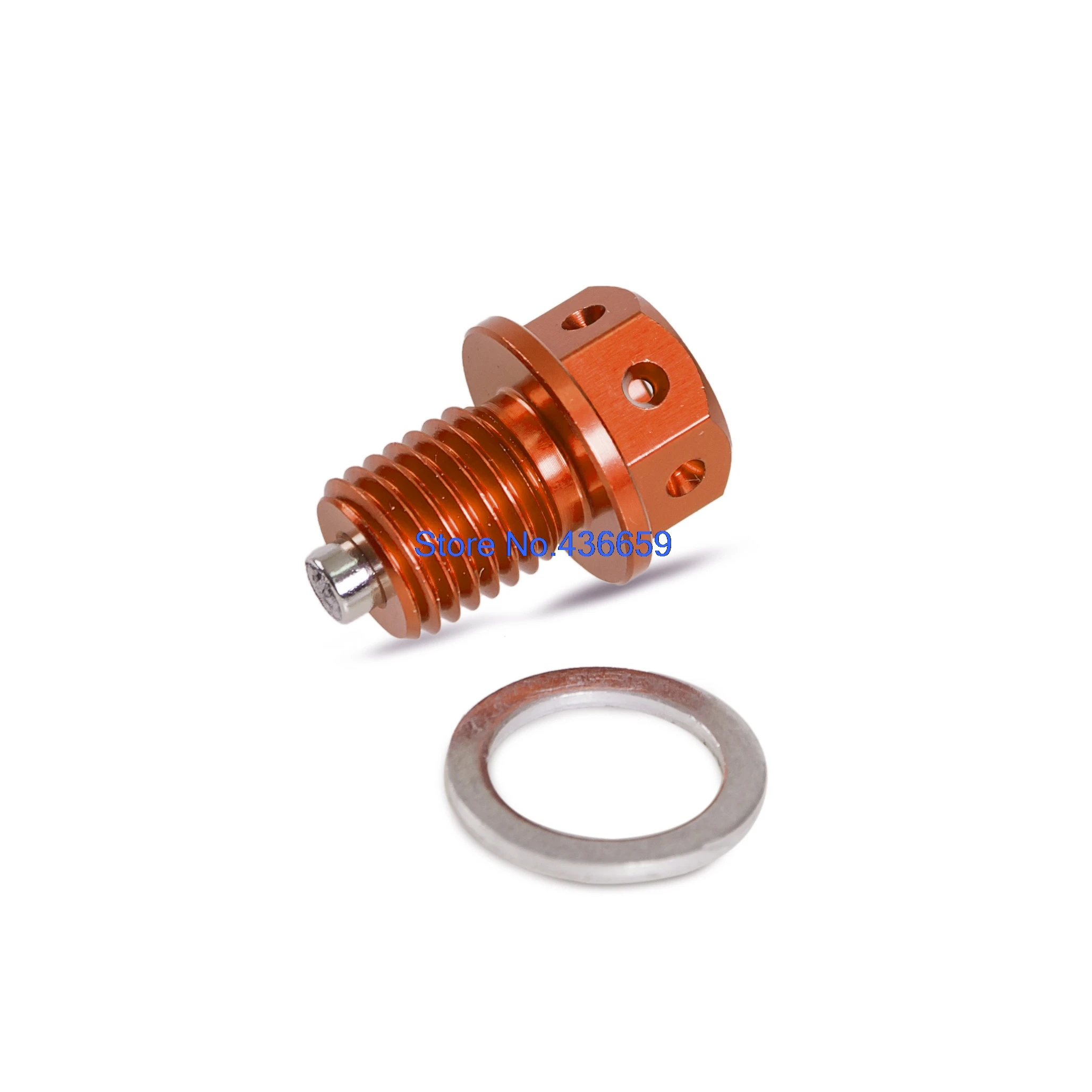 H2CNC M12xP1.5 CNC Магнитный моторный масляный дренажный болт для KTM 690 950 990 Duke Enduro SMC SMR Adventure Freeride 250R 350 - Цвет: Orange