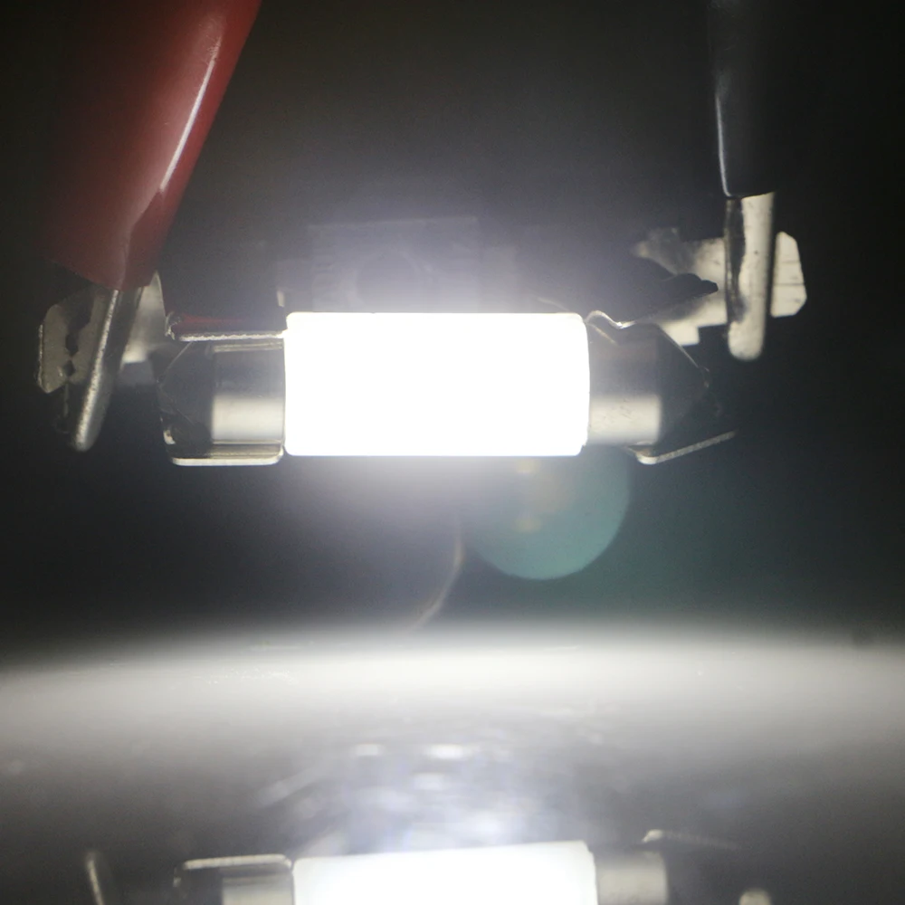 10 шт. белый купольный светильник 3030 3 SMD C5W 31 мм 36 39 41 Festoon лампы 3021 3423 DC 12V лампа для