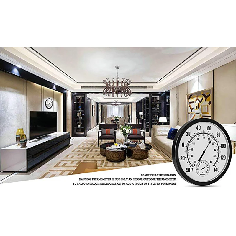 10 &quotпатио Большой Настенный термометр и гигрометр закрытый открытый для дома