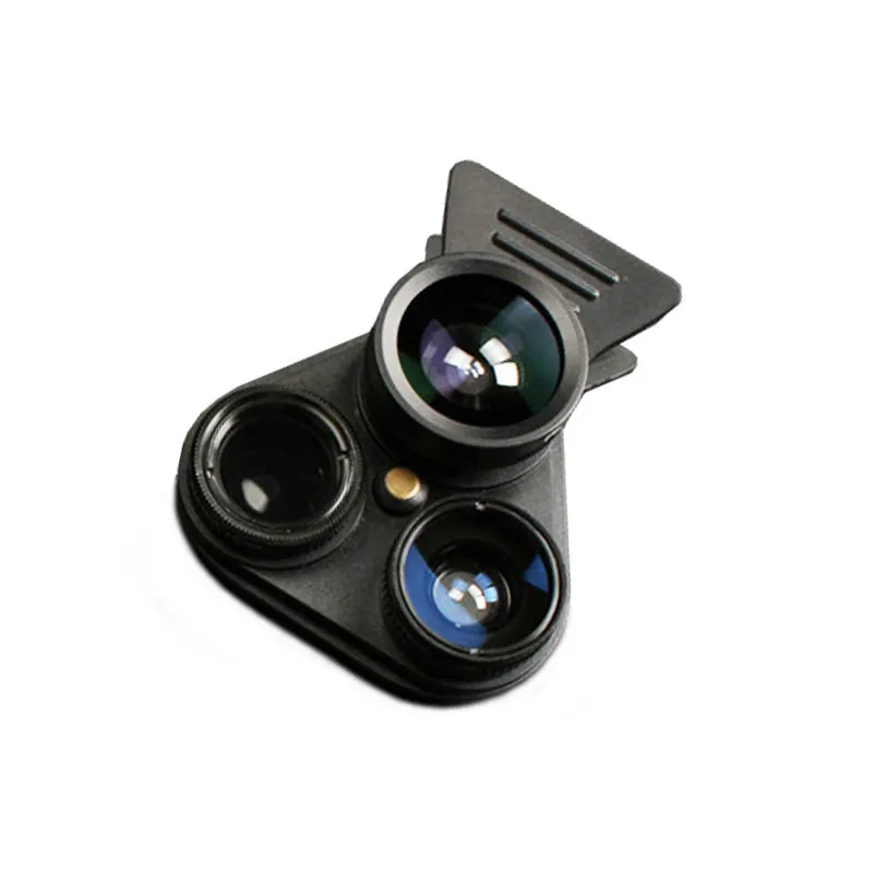 Black Camera Lens HD Объективы для телефона профессиональные 2.5X телеобъектив 180 градусов Рыбий глаз 0.62X широкоугольный 15X макро CPL объектив камеры комплект для смартфона - Цвет: Black Camera Lens