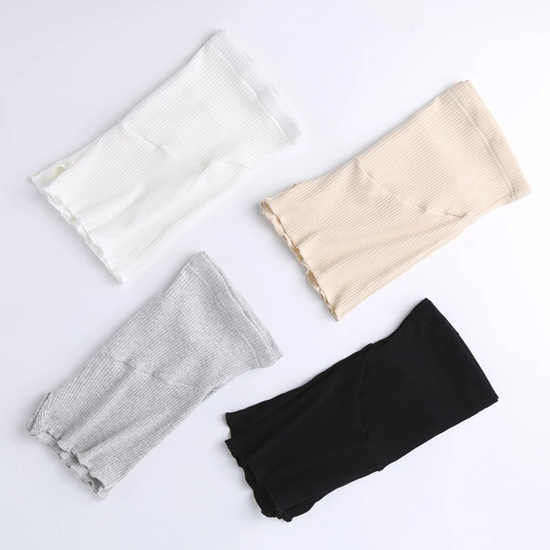 Защитные Штаны для беременных трикотажные хлопковые Однотонные эластичные