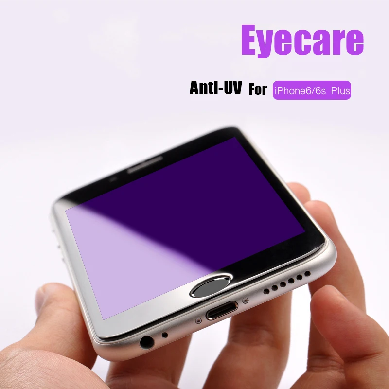 CHYI 3D Arc Edge закаленное стекло для iphone 6 7 6s анти УФ для iphone 8 Защита экрана Eyecare олеофобное покрытие защитное