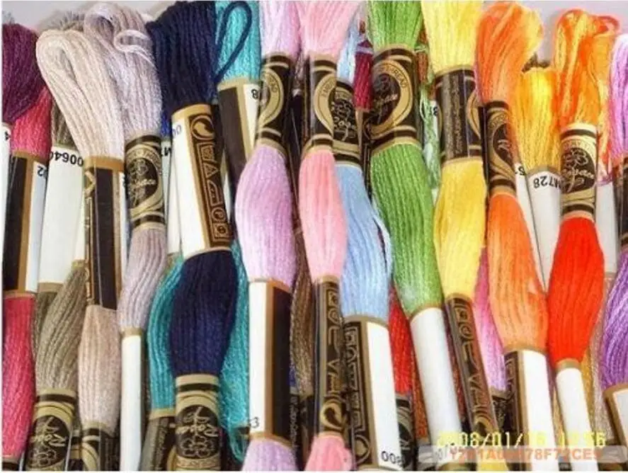 447 штук розетка нить 100% хлопковая вышивка крестиком Stitch шелковая нить|thread yarn|floss