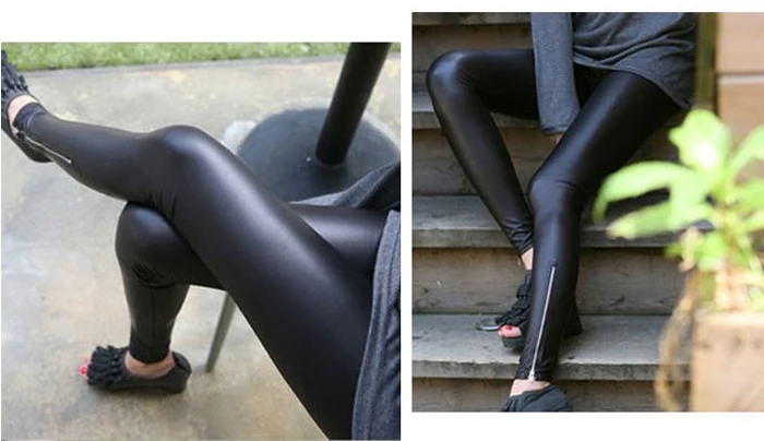 Новинка 2020 брендовые леггинсы женские штаны из искусственной кожи с молнией