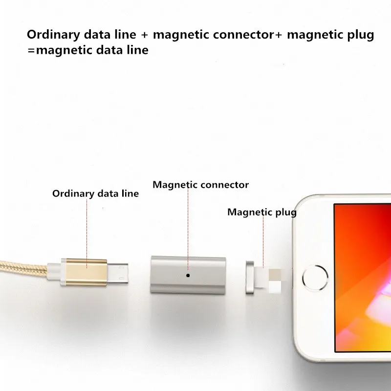 Магнитный микро usb адаптер Vanniso для Xiaomi Oneplus USB C разъем зарядки Samsung Huawei конвертер