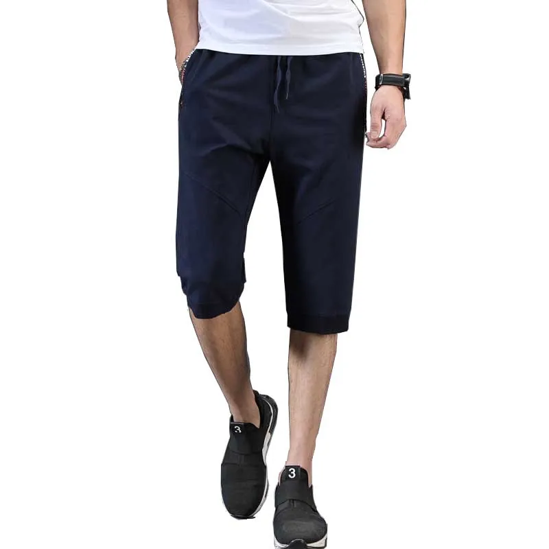 Шорты мужские летние с карманом на молнии мешковатые в стиле хип-хоп размера плюс