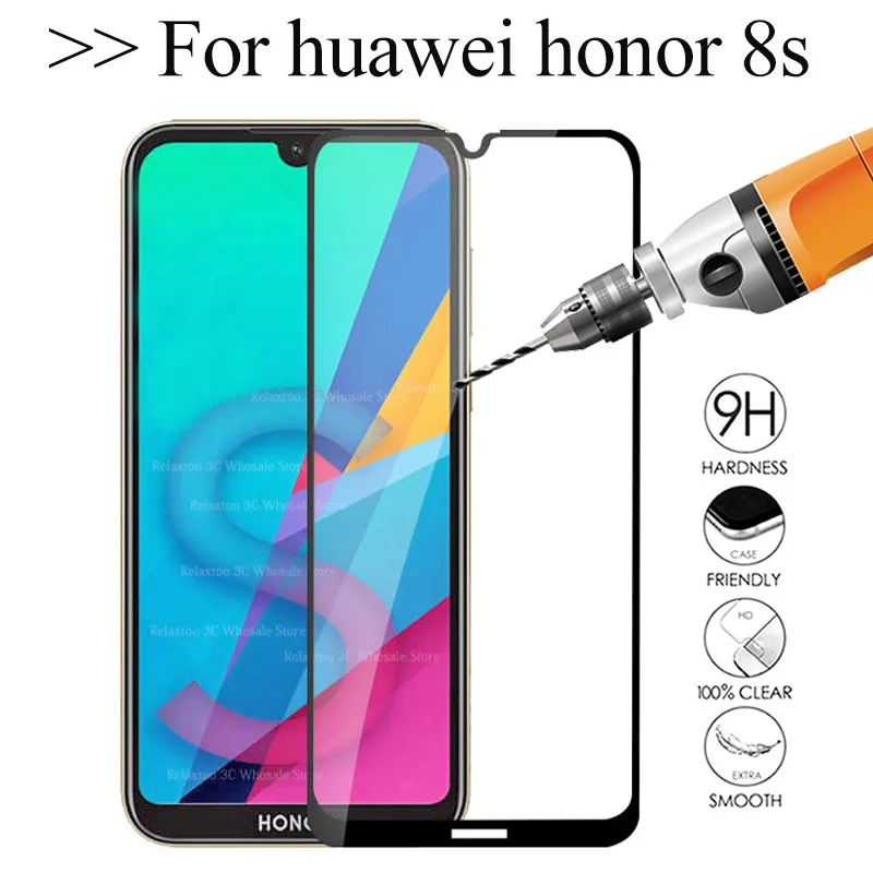 Защитное 3d стекло закаленное для Huawei Honor 8 S KSE LX9 S|Защитные стёкла и плёнки