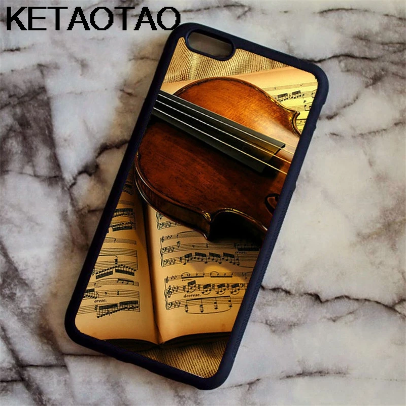 Цвет: желтый Чехол для телефона KETAOTAO с музыкальными нотами и аккордами для iPhone 4S SE 5C 5S 6 s 7 8 SE X Plus XR XS Max чехол из мягкого ТПУ резины и силикона - Цвет: Цвет: желтый