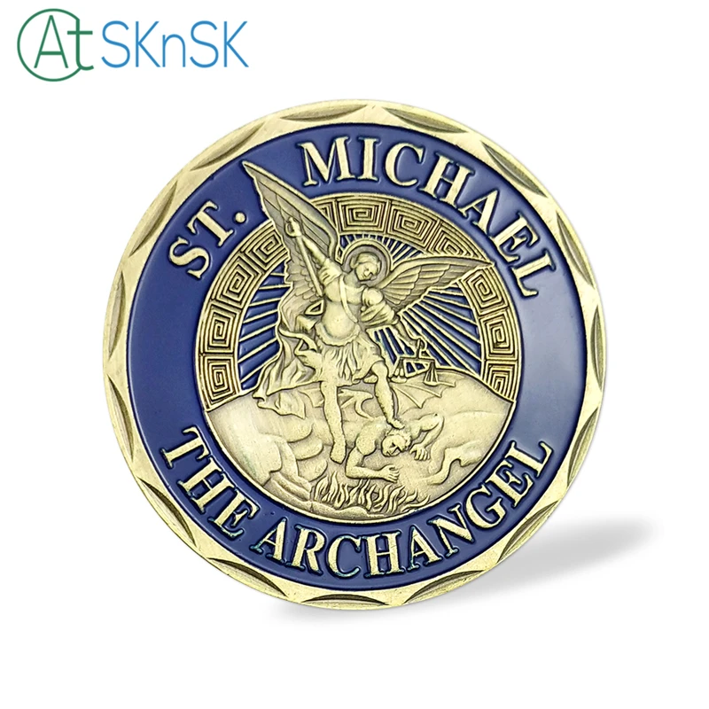 1/3/5/10 шт St Michael наградная монета Архангел ВВС США безопасности полиции Sovenir монета ВВС США монета коллекционные монеты подарки