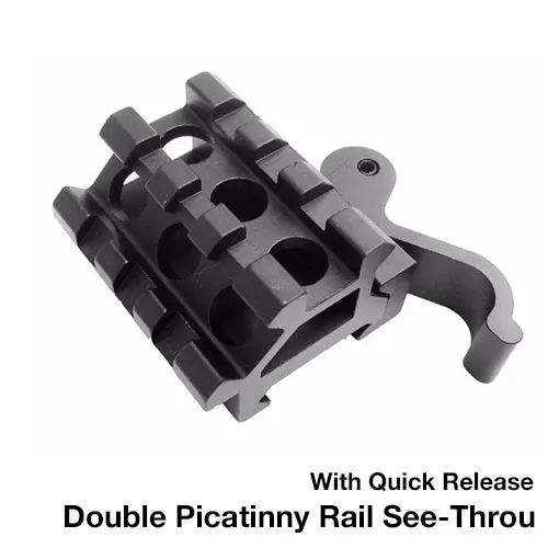 Airsoft компактный угол офсета быстросъемное тактическое крепление двойной Picatinny Rail