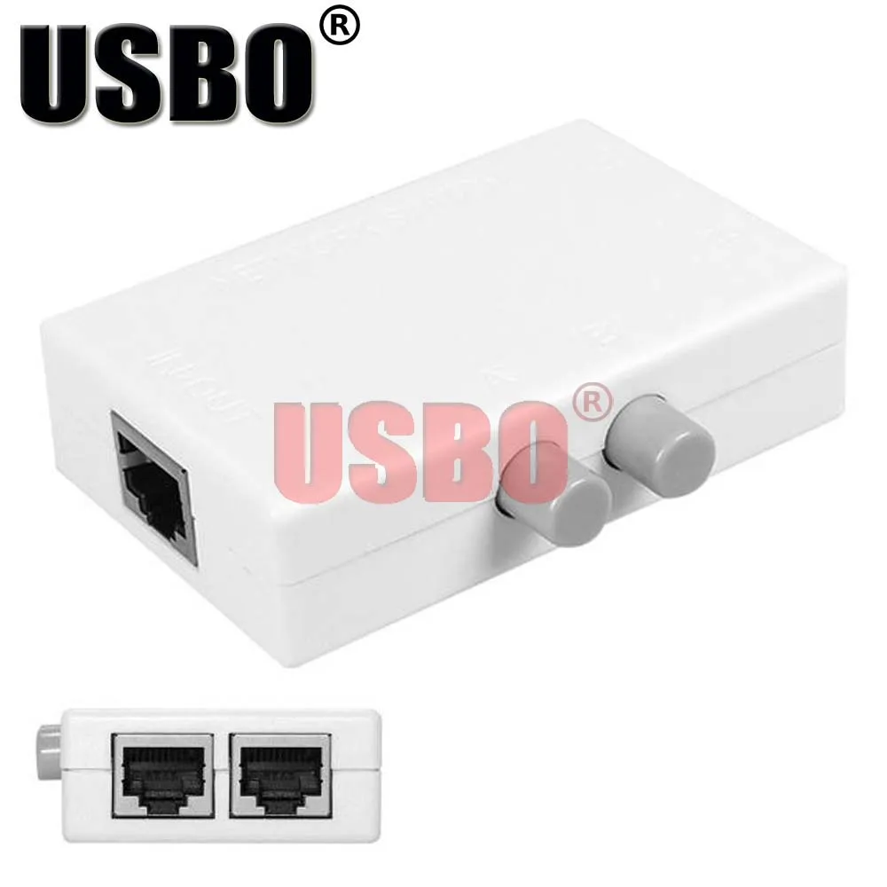 Высококачественный белый сетевой коммутатор UTP CAT5E внутренний и внешний 2 в один