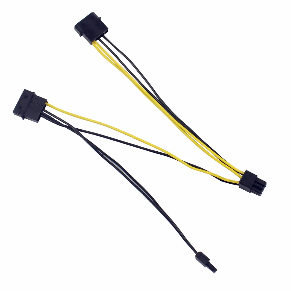 XT XINTE кабель питания 8Pin на двойной большой 4Pin Адаптер Для ЦПУ для ПК 4 + 4pin кабели