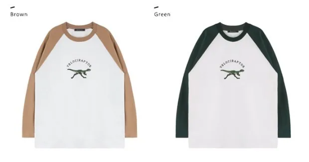 Лонгслив Велоцираптор свитер женский Longsleeve Velociraptor динозавр вышивка вышитые harajuku корейский ulzzang kawaii старинные ретро tumblr