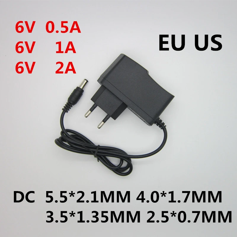AC 110-240V К DC 6 V 0.5A 1A 2A 3A универсальный переключатель питания адаптер зарядное устройство 6 V Вольт для Omron Монитор артериального давления M2 M3