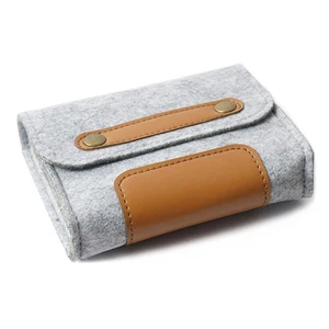 Новая модная фетровая сумка для хранения, серая, зеленая мини-сумка для внешнего аккумулятора, мыши, дорожный Органайзер, органайзер для электронных гаджетов