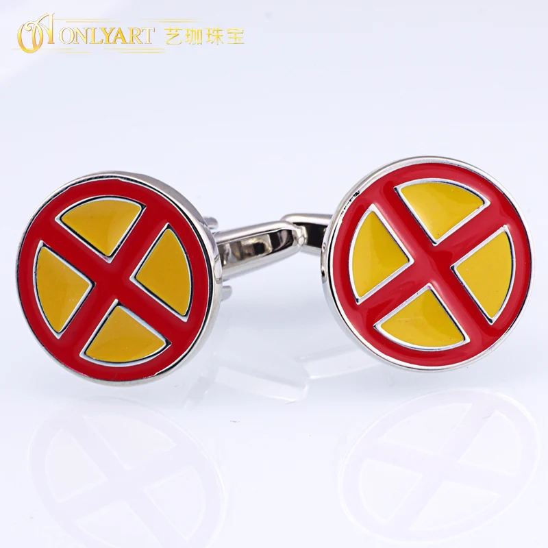 Модная эмалированная запонка с крестом латунный флаг Испании Круглый мужской