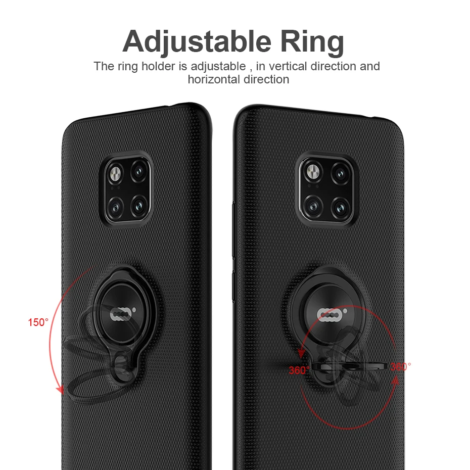 Чехол huawei mate 20 Pro Магнитный чехол с кольцом бронированный жесткие чехлы для