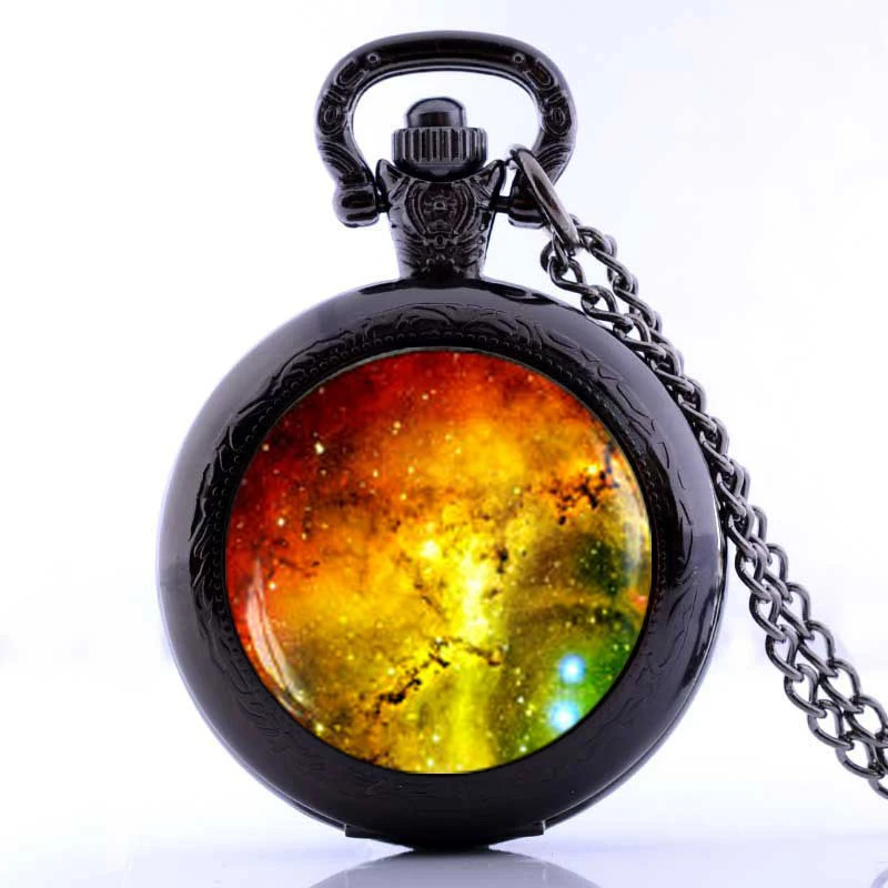 Оптовая торговля карманные часы ожерелье галактика ювелирные изделия