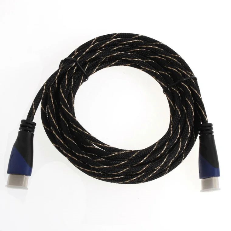 Black and blue Высокая Скорость Кабель HDMI 1080 P 3D Позолоченные 1,4 V 1 m 2 m 3 м 5 м 8 HDMI к hdmi-кабель, адаптер для PS3 окно проектора ЖК-дисплей HDTV Monitor - Цвет: Black and blue