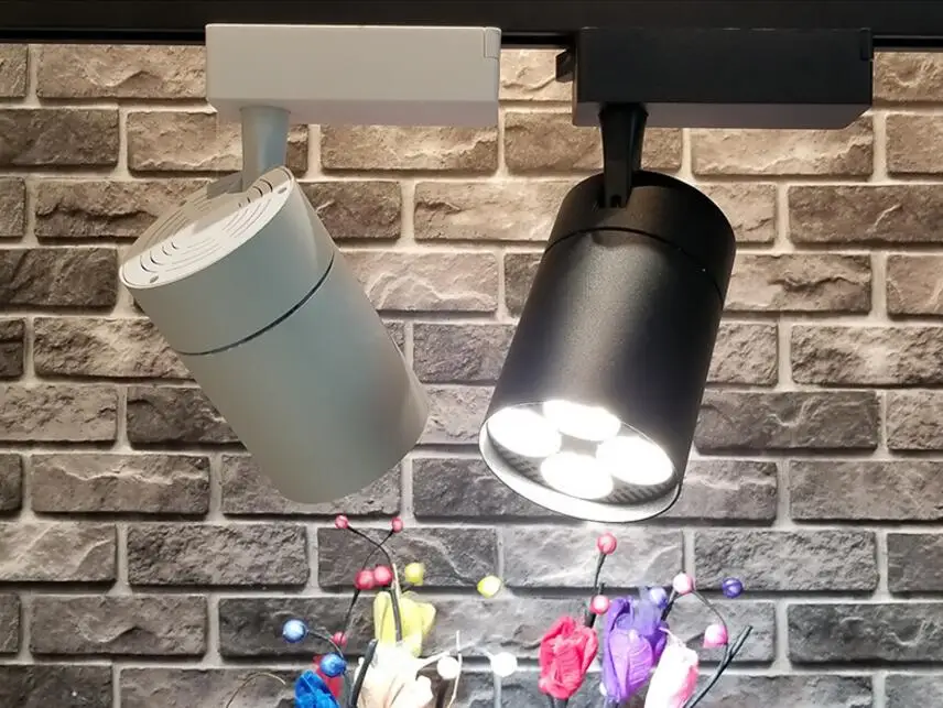35 Вт 40 E27 PAR30 светодиодные рельсы AC85V 265 V прожектор Регулируемая рельсовая дорожка