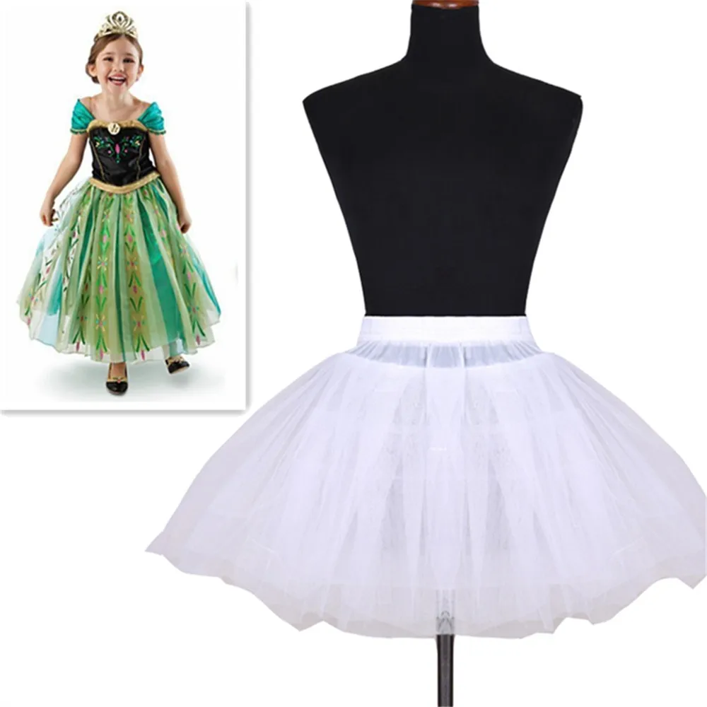 Fast Shipping Wedding Accessories Kids Girls Petticoat Vestido Longo Ball Gown Crinoline Skirt Petticoats In Stock