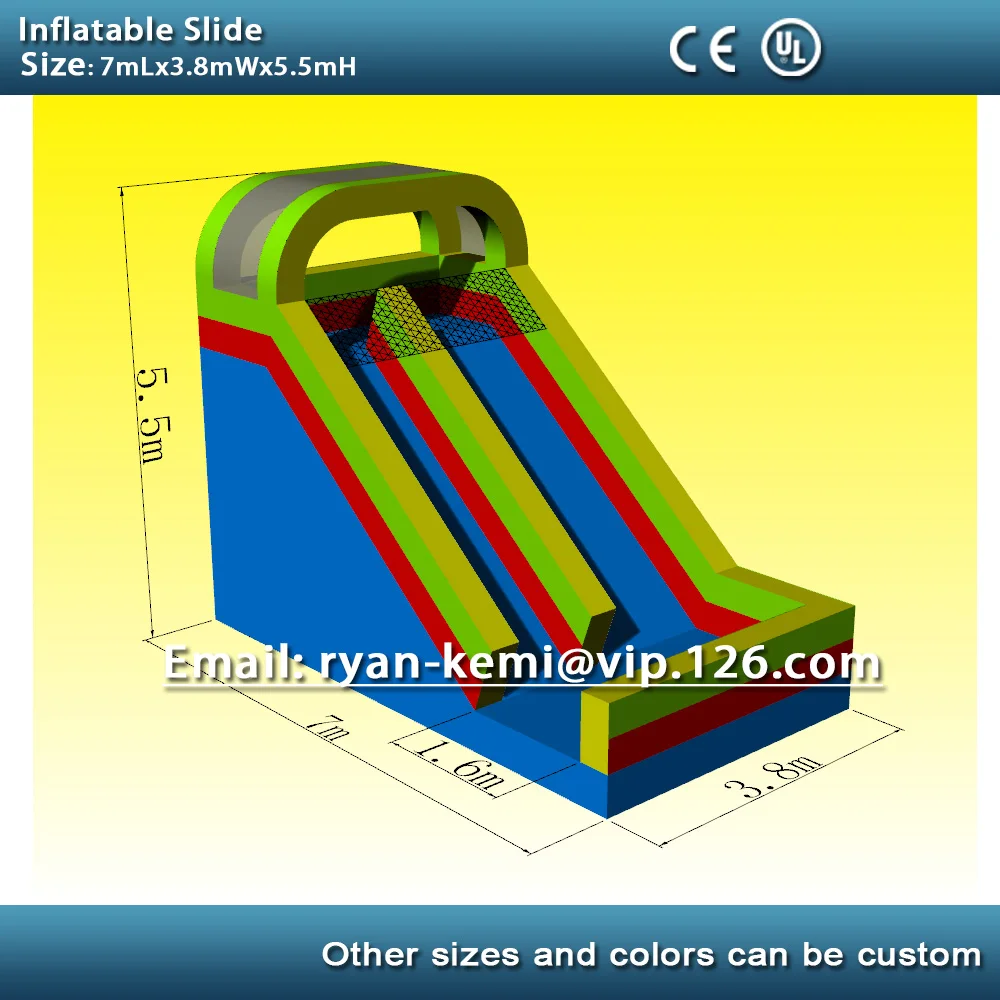 7 м гигантская надувная горка для взрослых на продажу надувные игрушки Китай с