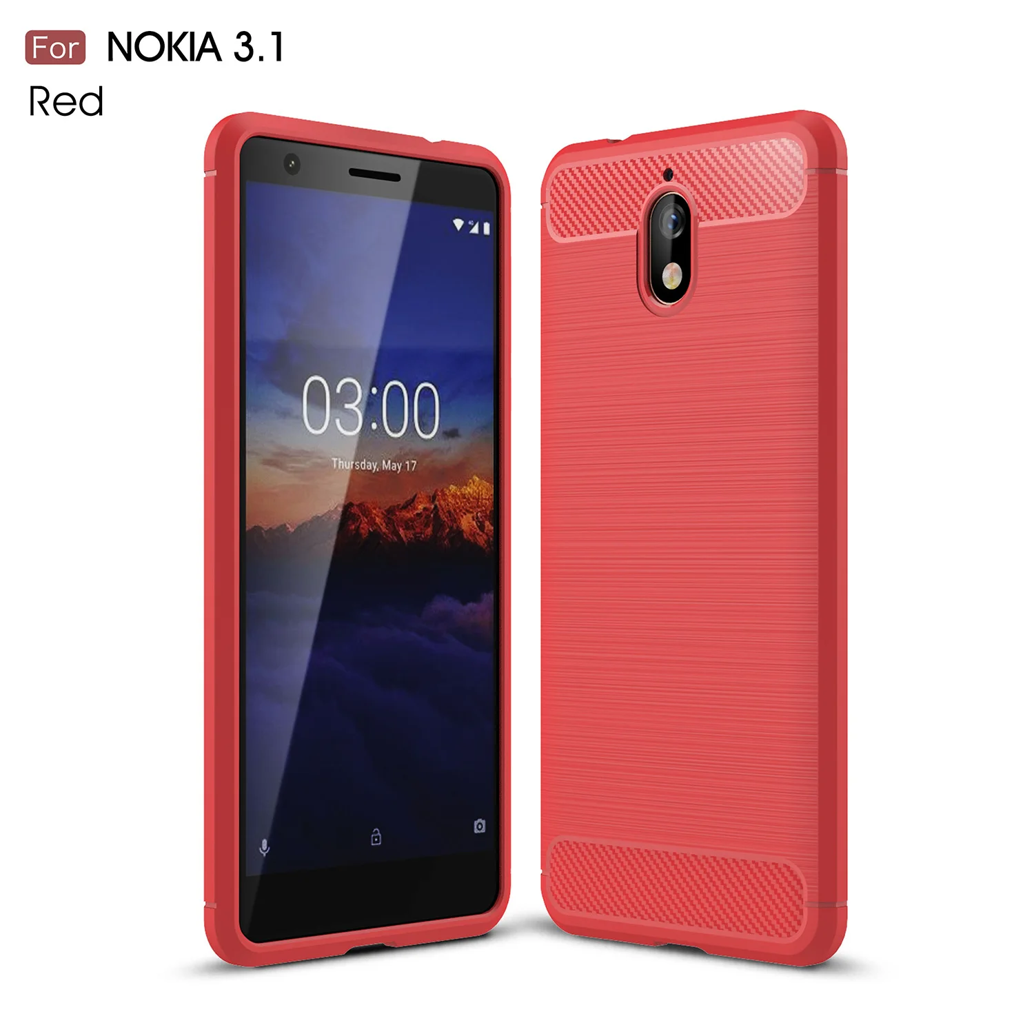 Противоударный углеродного волокна TPU чехол для телефона чехол для Nokia Lumia 4,2 6,2 3,2 2,2 6,1 5,1 2,1 3,1 7,1 1, 5, 6, 7, 8, X 71X5X6X7 Plus чехол