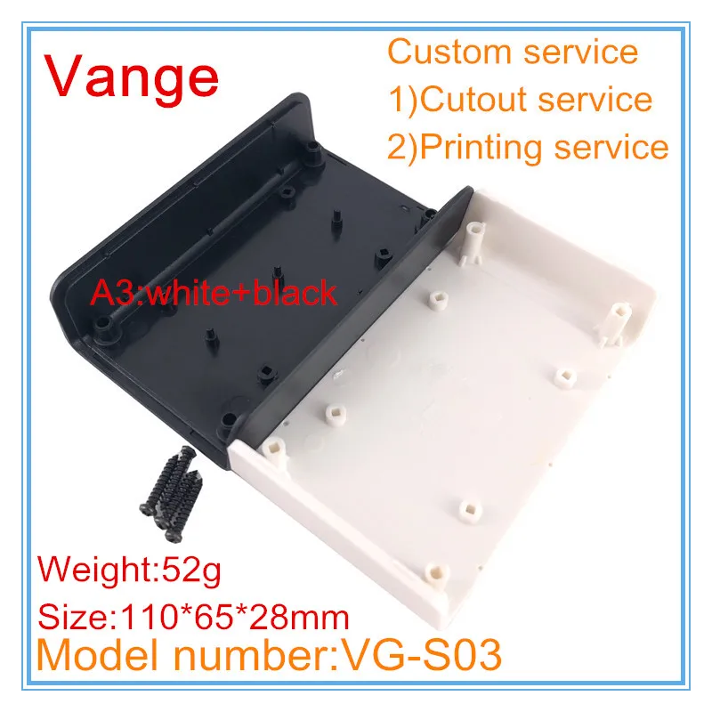 1 шт./лот чехол для электронного инструмента IP54 ABS пластиковый корпус diy box 110*65*28 мм портативный для электронных печатных плат