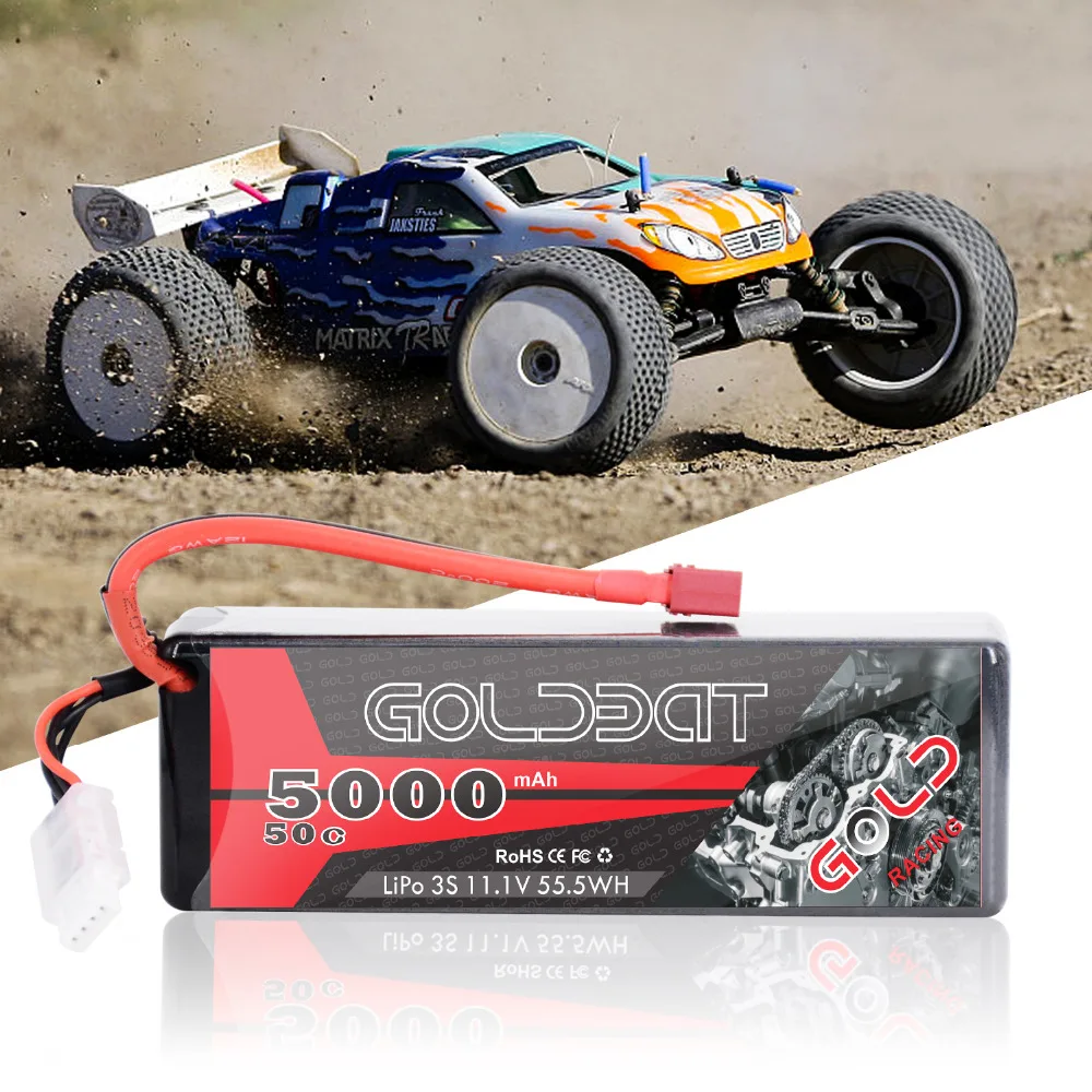 2 единицы GOLDBAT 5000mAh LiPo батарея для rc автомобиля 3S RC 11 1 V lipo 50C с штепсельной вилкой XT60