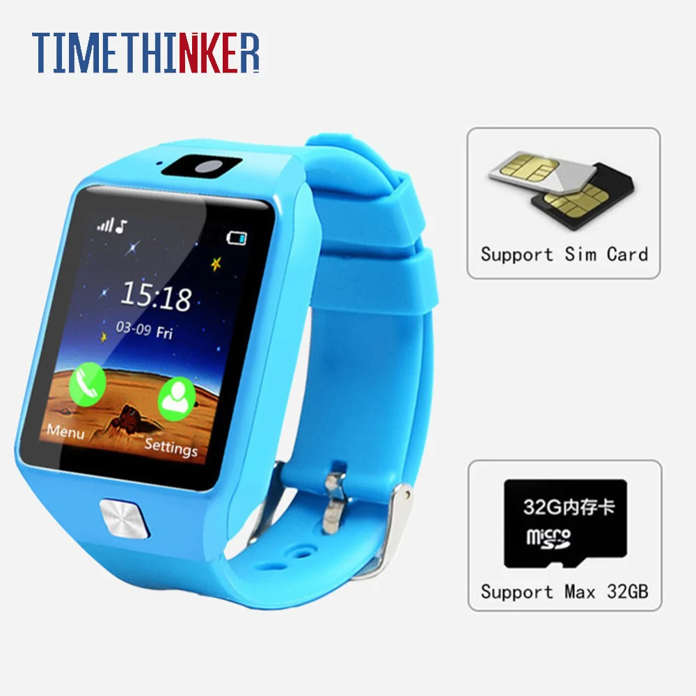 Timethinker Смарт-часы Цифровые Bluetooth SIM TF карта камера для Apple iPhone Samsung Android мобильный