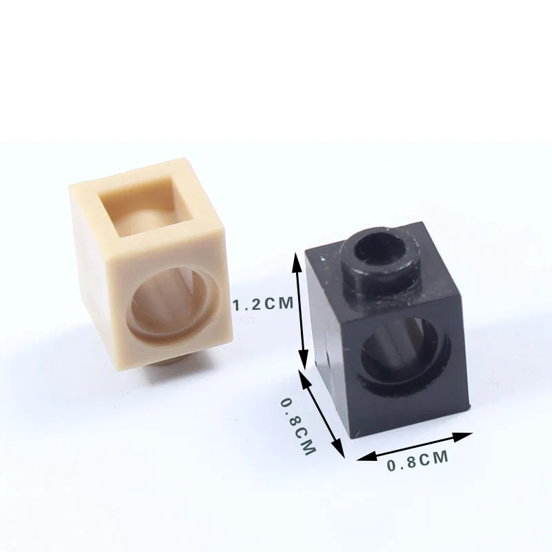 100 шт./лот MOC Hole Bricks Technic Parts 1x1 Dots совместим с 6541 деталями образовательные