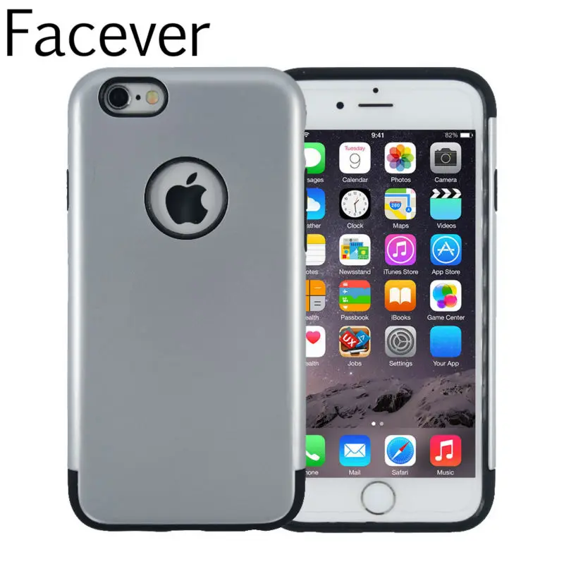 Гибридный двуслойный ударопрочный чехол для смартфонов Apple iPhone 5 5s SE. Пластиковая