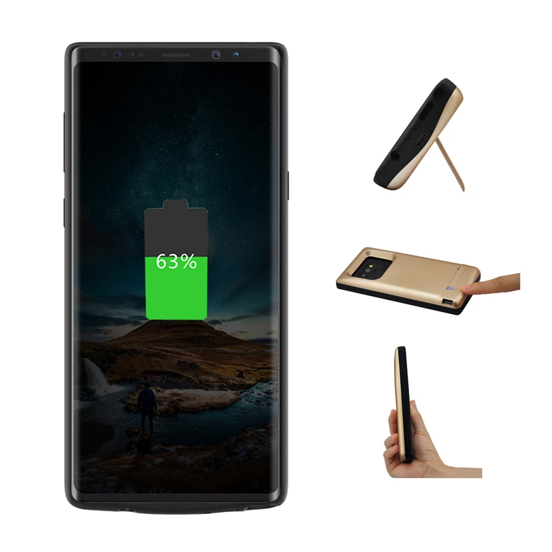 NTSPACE 5000 мАч Внешний аккумулятор Зарядка чехол для samsung Galaxy Note 9 батарея Чехол портативный резервный банк питания крышка