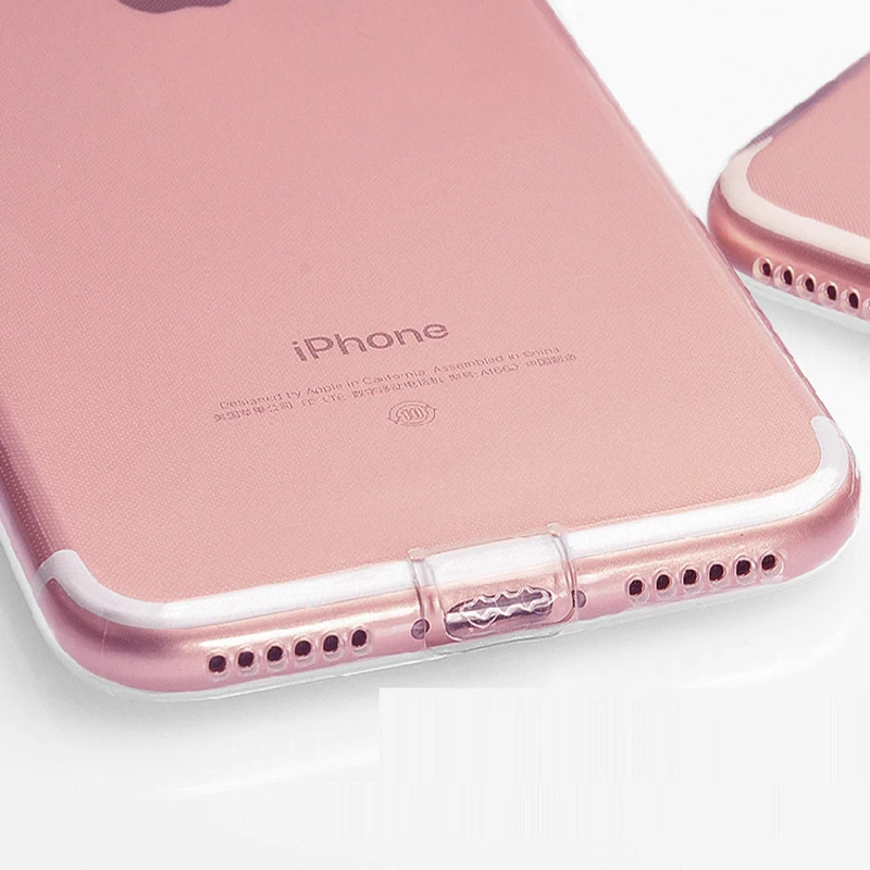 Супер тонкий прозрачный чехол для iPhone 7 5 5S 6 S 4.7 &quot6 8 плюс 5.5 &quotЧехол кристалл