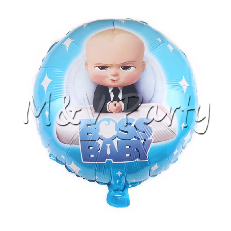balloon 02 Boss Детские тематические вечерние одноразовые столовые приборы на день рождения детский душ вечерние баннер на тарелке, чашке маленький босс принадлежности украшения - Цвет: balloon 02