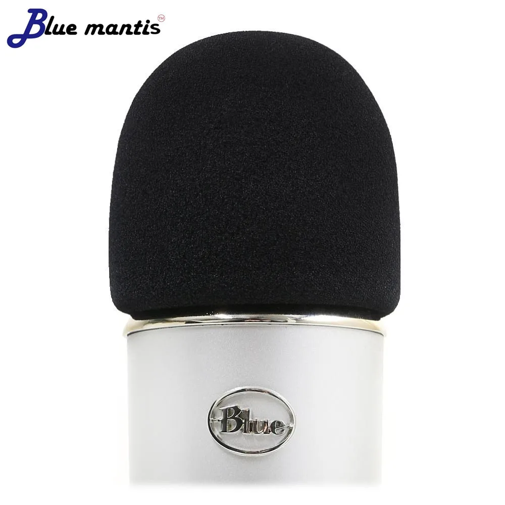 

Foam Microphone Windscreen for Blue Yeti Yeti Pro Condenser Microphones- As a Pop Filter For The Microphones Cover Blue Mantis
