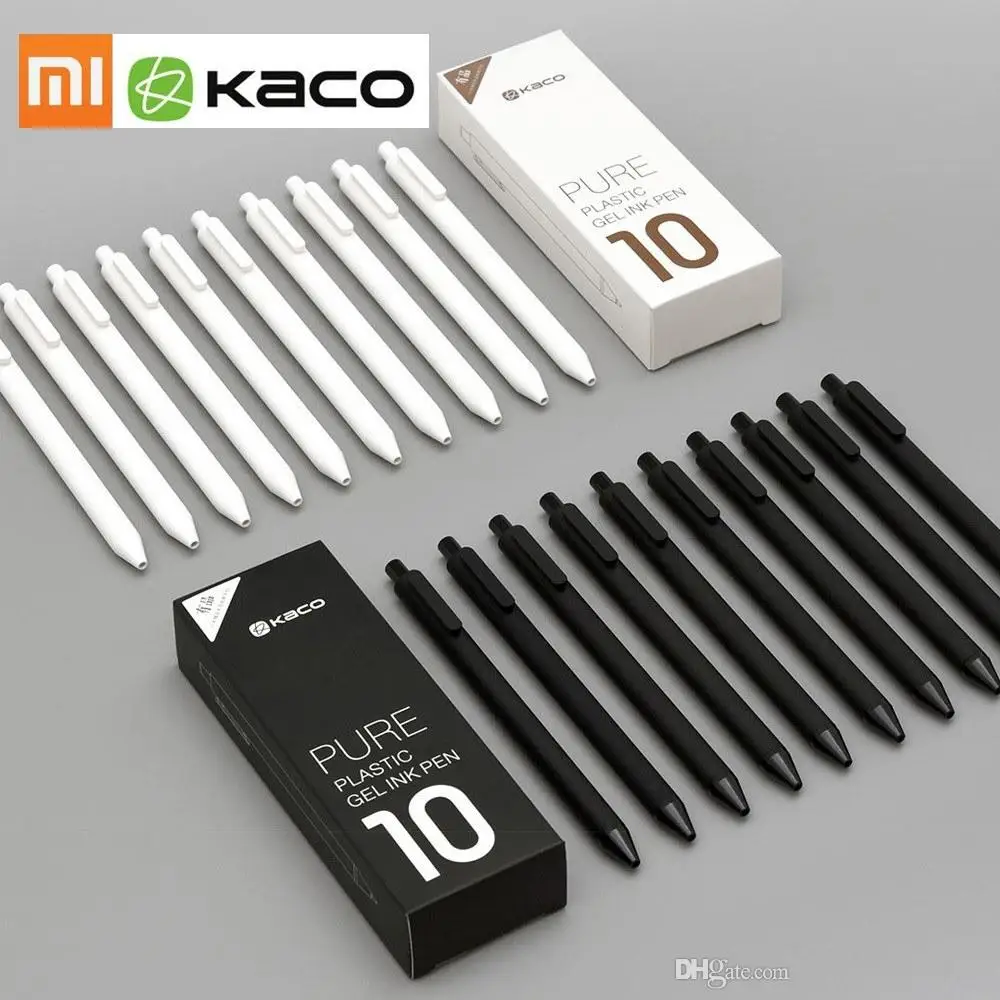 Оригинал Xiaomi KACO 0 5 мм ролик Mi ручка для подписи Gal чернила гладкие письма прочные 1