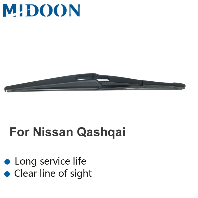 MIDOON Wiper 1" Задняя щетка стеклоочистителя и набор рычагов для Nissan Qashqai Dualis J10 J11 2006- лобовое стекло заднего стекла