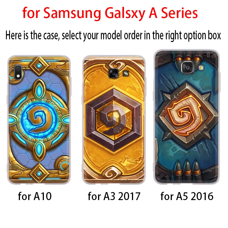 Роскошный чехол для Samsung A32 A52 A72 A12 A42 5g A21S A50 A51 A3 A5 A6 A7 A8 Plus 2018 2017 Hearthstone classic |