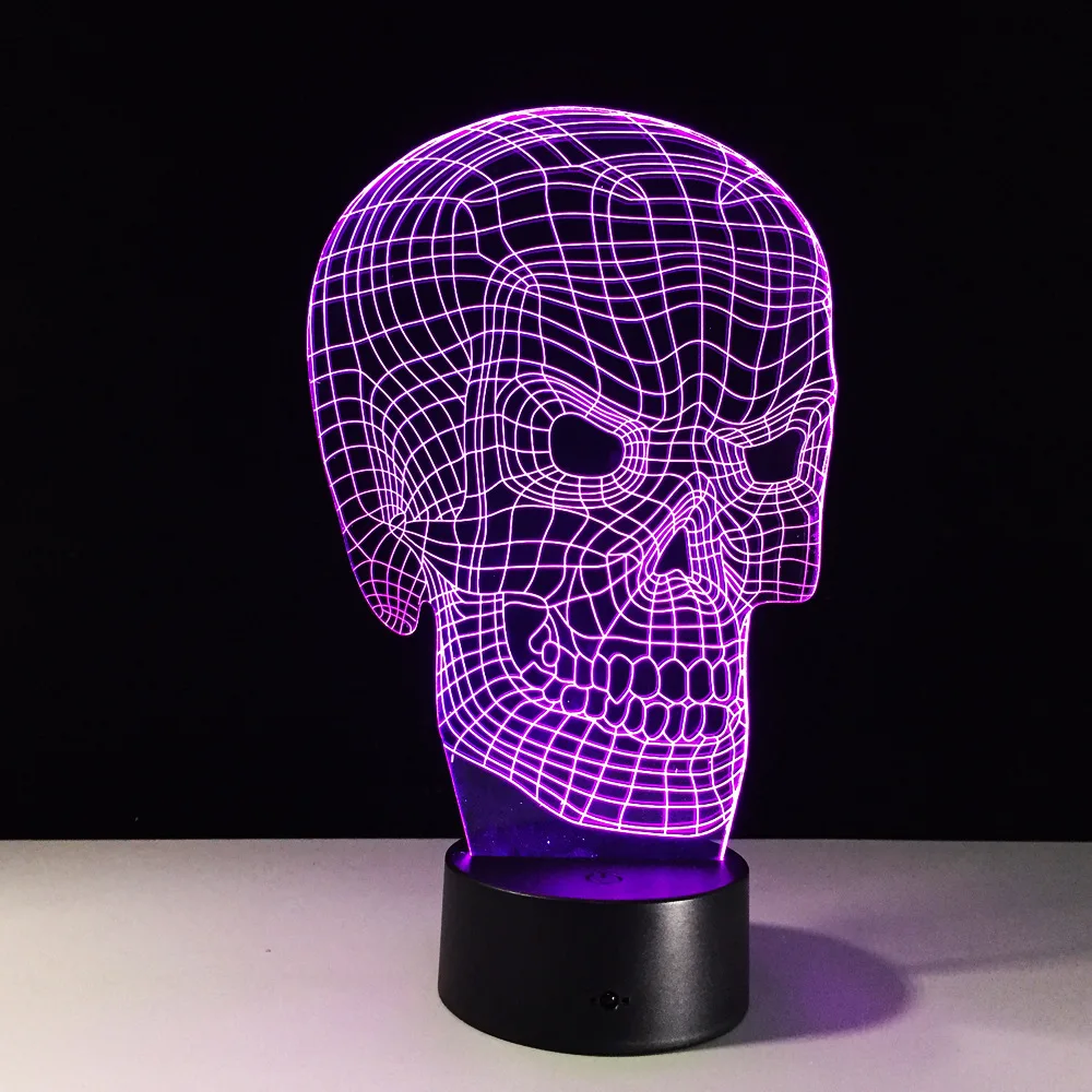 Поставка напрямую от производителя новое череп 3D Оптическая иллюзия Настольный