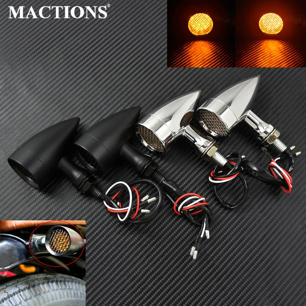 2 шт. для мотоцикла в стиле ретро с пулей светодиодный сигнал поворота стоп