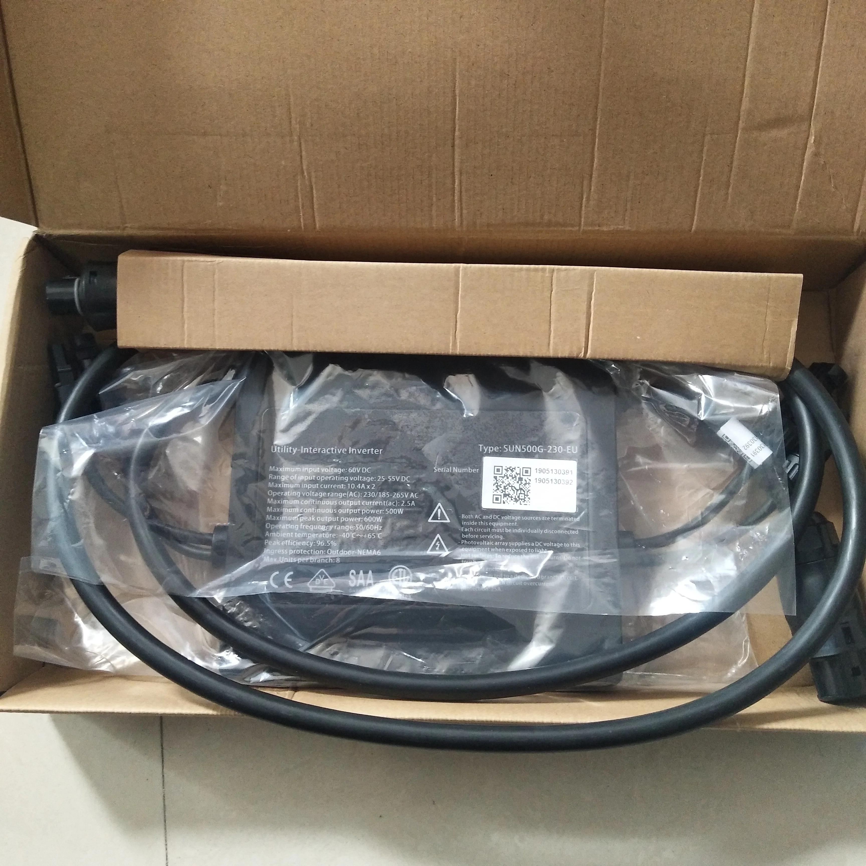 UL водонепроницаемый IP67 SUN600G Солнечный сетевой микро инвертор 600 Вт для домашней