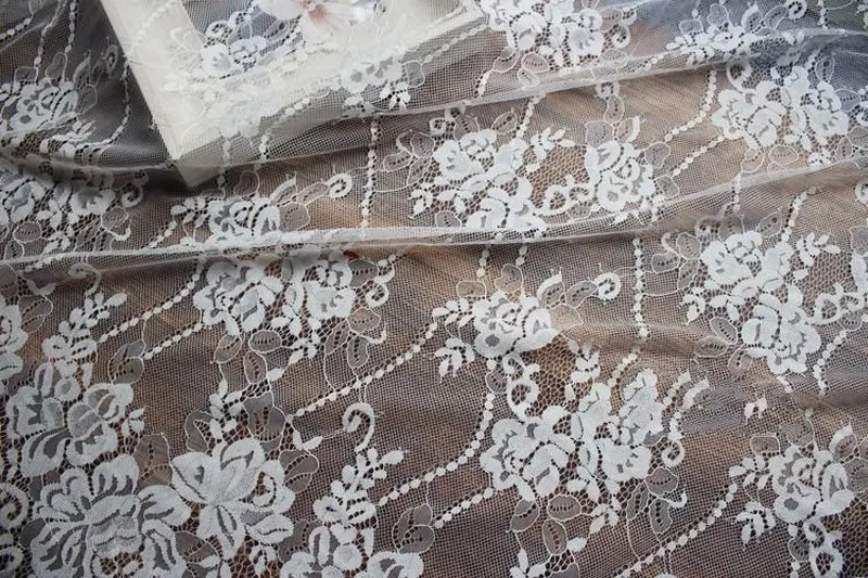 

GLace 3M/Lot High quality export eyelash lace fabric DIY clothing wedding light dress accessories TX700
