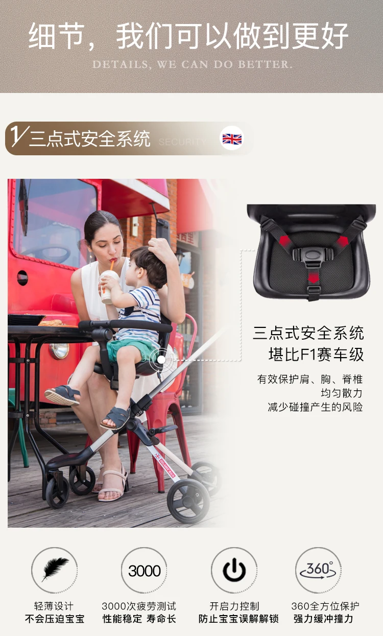 Dsland Doux bebe INBB finfin stok, самокат, детская коляска, 2 стороны, высокая, роскошный зонт, коляска, Трайк, супер стабильный, удобный инструмент для покупок
