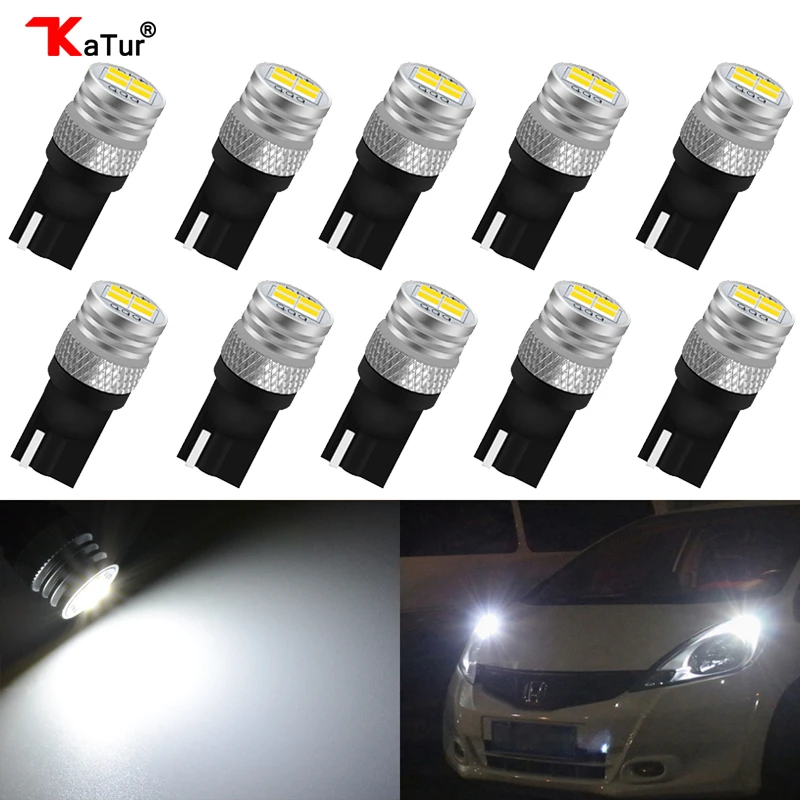 Светодиодные лампы Katur T10 W5W 168 для автомобилей подсветка салона боковые