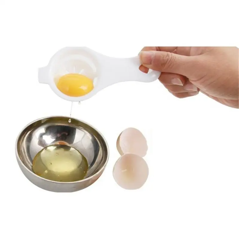 Egg Separator Kitchen White Sifting Gadget Plastic Filter Sieve Divider Holder | Дом и сад